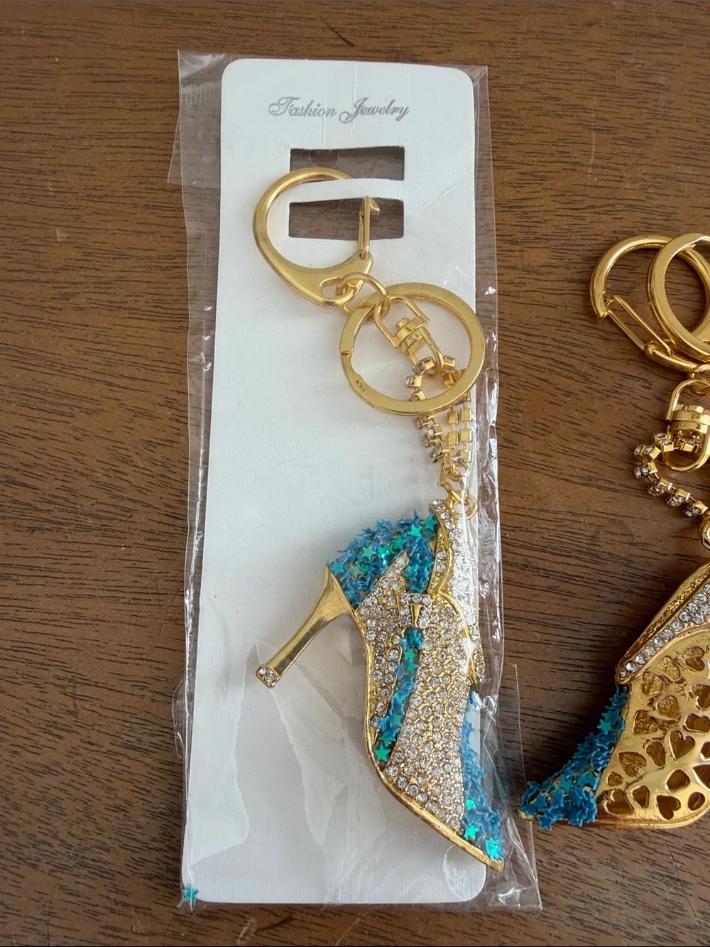 High Heel Shoe Keychains Set of 4 Sparkly